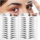 Miotorio 22 Pairs 4D Eyebrows Tattoo, Hair-Like Authentic Eyebrows, Eyebrows Tattoo Peel Off, Long Lasting Natural False Eyebrows Makeup Sticker for Eyebrow Grooming Shaping (Black.