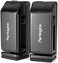 Perilogics Universal Airplane in Flight Phone Mount. Handsfree Phone Holder for Desk with Multi-Directional Dual 360 Degree Rotation. Pocket Size Travel Essential Accessory for Flying (2 Pack.