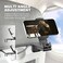 Perilogics Universal Airplane in Flight Phone Mount. Handsfree Phone Holder for Desk with Multi-Directional Dual 360 Degree Rotation. Pocket Size Travel Essential Accessory for Flying (2 Pack.