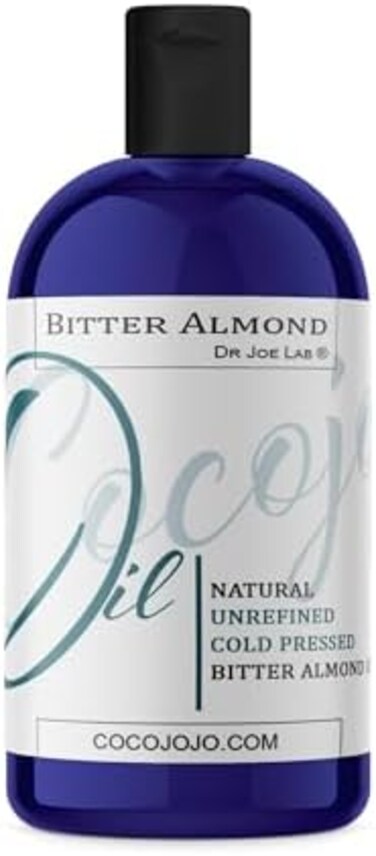 Dr Joe Lab Pure Bitter Almond Oil - 16 oz - 100% Pure, All Natural, Organic Sourced, Non-GMO, Bulk Carrier Oil - for Skin, Hair, Body, Nails, Face, ArmsLegs - Hydrates, Nourishes, Moisturizes.