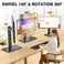 TAVR Furniture Single Monitor Stand VESA Mount for 13-32 Inch Screens, Free-Standing Monitor Riser with Swivel Tilt Rotation Height Adjustable, VESA Monitor Mount up to 44lbs, VESA 75x75，100x100mm.