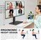 TAVR Furniture Single Monitor Stand VESA Mount for 13-32 Inch Screens, Free-Standing Monitor Riser with Swivel Tilt Rotation Height Adjustable, VESA Monitor Mount up to 44lbs, VESA 75x75，100x100mm.