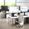 TAVR Furniture Single Monitor Stand VESA Mount for 13-32 Inch Screens, Free-Standing Monitor Riser with Swivel Tilt Rotation Height Adjustable, VESA Monitor Mount up to 44lbs, VESA 75x75，100x100mm.