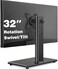 TAVR Furniture Single Monitor Stand VESA Mount for 13-32 Inch Screens, Free-Standing Monitor Riser with Swivel Tilt Rotation Height Adjustable, VESA Monitor Mount up to 44lbs, VESA 75x75，100x100mm.