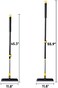 Yocada Floor Scrub Brush 55. 9" Telescopic Handle 2 in 1 Scrape Brush Stiff Bristle Shower Scrubber for Cleaning Patio Bathroom Garage Kitchen Wall Deck Tub Tile.