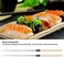 Agatige Sushi Chopsticks, 12in Long Stainless Steel Japanese Chopsticks with Wood Handle Chef's Plating Tools.
