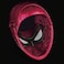 Spider-Man Marvel Legends Series Iron Spider Electronic Helmet with Glowing Eyes, 6 Light Settings and Adjustable Fit, Red.