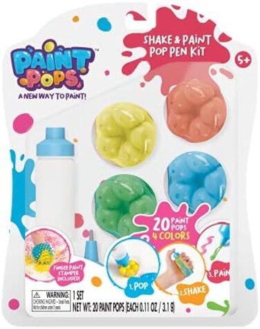 مجموعة أقلام التلوين WowWee Paint Pops - ShakePaint Pop Pen Kit، متعددة الألوان.