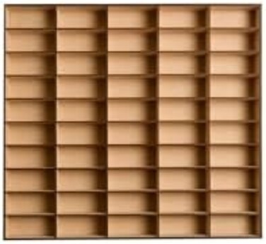 Alejandro Cortes Organizer Storage Shelf Wheels 1/64 Diecast Cars (Holds up to 50 - Wall Display - Wooden MDF.