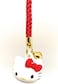 Friend Hello Kitty Sanrio Bell Key Chain with Mascot (Red, White.
