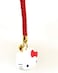 Friend Hello Kitty Sanrio Bell Key Chain with Mascot (Red, White.