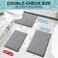 Smiry Memory Foam Bath Mat 24x16, Extra Soft and Absorbent Bathroom Mats, Non Slip Washable Carpet for Floor, Shower and Tub, Grey.
