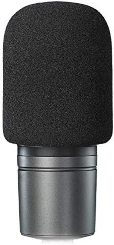 SUNMON Windscreen Foam Cover, Windscreen Pop Filter for Audio-technica AT2020 Condenser Studio Microphone,Compatible with AT-2035 AT-2050 ATR2500 ATR2500X AT-4040 Microphones,(Black.