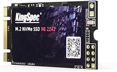 KingSpec 512GB M. 2 NVMe SSD, 2242 PCIe Gen3x2 Internal Solid State Drive for Laptop/Notebook (2242, 512GB.
