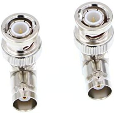 Alvin's Cables Right Angle Convert Connectors for 12G HD SDI BNC Cable One Set.
