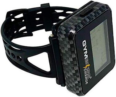 Gymboss Charge Interval Timer and StopwatchWatchstrap - Bundle (Carbon Black.