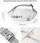 SYCNB Large Plus Size Fanny Pack for Men Women Waterproof,Waist Bag Pack with Adjustable Strap for Travel Sports Hiking Running,Military Fanny Packs Crossbody Belt Bag,White.
