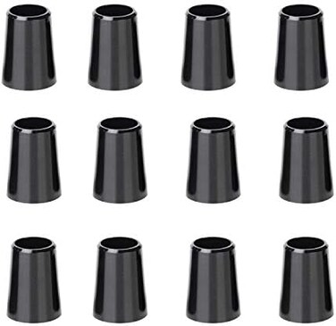 SummerHouse 12 Pieces Solid Black Flat Golf Iron Ferrules for Tapered 0. 355 Shaft and 0. 370 Shaft 0. 500/0. 750/1. 000 Height Optiona.