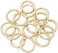 JWBIZ 15pcs Trigger Spring O Rings Round Carabiner Clip Snap for Keyrings Buckle, Bags,Purses (Gold, 1 inch, Gold, 1 inch.