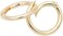 JWBIZ 15pcs Trigger Spring O Rings Round Carabiner Clip Snap for Keyrings Buckle, Bags,Purses (Gold, 1 inch, Gold, 1 inch.