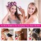 Cludoo Hair Curlers Rollers, 36Pcs Jumbo Big Hair Roller Sets with Stainless Steel Duckbill Clip, 2 Size Self Grip Hair Curlers Rollers for Long Medium Short Thick Fine Thin Hair Bangs Volume.