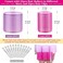 Cludoo Hair Curlers Rollers, 36Pcs Jumbo Big Hair Roller Sets with Stainless Steel Duckbill Clip, 2 Size Self Grip Hair Curlers Rollers for Long Medium Short Thick Fine Thin Hair Bangs Volume.