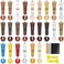 SEISSO Wood Furniture Repair Kit -Set of 50, 24 Colors Wood Touch up Fillers, Wood Repair Paint with Scraper and Brushes, Repair Scratches, Cracks, Stains, Hole, for Tables, Laminate, Cabinet, Floors.