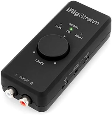 IK Multimedia iRig Stream - واجهة صوتية لأنظمة iOS و Android و Mac و PC، واجهة صوتية للبث المباشر - لأنظمة iOS و Android و Mac و PC.