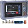 جهاز QIIRUN OTDR Fiber r 1310/1550nm 26/24dB مع شاشة لمس 4.3 بوصة، OTDR 11 في 1 مع VFL OPM OLS Event Map RJ45، موصلات FC/UPC SC ST LC مضمنة.