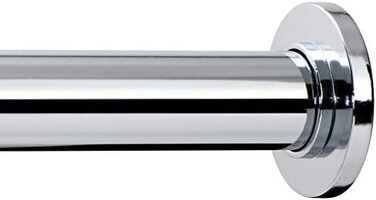 Ivilon Tension Curtain Rod - Spring Tension Rod for Windows or Shower, 24 to 36 Inch. Chrome.
