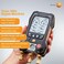 مجموعة Testo 550s   مشعب رقمي يعمل بتطبيق لأنظمة التدفئة والتهوية وتكييف الهواء والتبريد مع 2 × مجسات قياس درجة الحرارة السلكية   قياس الضغط العالي والمنخفض، التسخين الفائق والتبريد الفرعي - مع تقنية