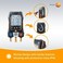 مجموعة Testo 550s   مشعب رقمي يعمل بتطبيق لأنظمة التدفئة والتهوية وتكييف الهواء والتبريد مع 2 × مجسات قياس درجة الحرارة السلكية   قياس الضغط العالي والمنخفض، التسخين الفائق والتبريد الفرعي - مع تقنية