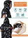 SUN CUBE Surf Poncho Changing Robe with HoodQuick Dry Microfiber Wetsuit Changing Towel with Pocket for Surfing Men Women, Camo Black, One size.