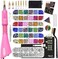 esseelove Hotfix Applicator Tool, DIY Hot Fix Rhinestone Setter, Hot Fixed Kit, 5679 Pcs, AB, Clear, 34/30/20/16/10SS, 12 Colors, Bigger Rhinestones, Gem Picker, Bedazzler Kit with Rhinestones.