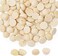 ANZKA 400 قطعة من الخرز الخشبي النصفي 1/2 بوصة كرات خشبية مستديرة غير مكتملة ومقسمة للطلاء الحرفي (12 مم).