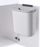 
		 ELPHECO Format: Misc. Compost Bin, 2. 5 Gallon Hanging Trash Can with Lid, Kitchen Cabinet Door Under Sink Plastic Garbage Can Wall Mounted Slide Open, White.
