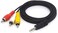 AILTECK 3. 5mm to RCA Camcorder AV Audio Video Output Cable, 3 RCA to 3. 5mm AV Input Cord Replacement for Sony TV TCL TV 5FT.