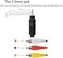 AILTECK 3. 5mm to RCA Camcorder AV Audio Video Output Cable, 3 RCA to 3. 5mm AV Input Cord Replacement for Sony TV TCL TV 5FT.