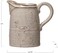 Creative Co-Op 28 oz. Stoneware, Reactive Glaze, White (Each One Will VaryPitcher, 6. 25".