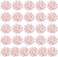 Auihiay 26 Pieces Hydrangea Artificial Flowers Pink Silk Flowers Artificial Flowers Heads with Stems for Home Wedding Party Decorations.