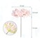 Auihiay 26 Pieces Hydrangea Artificial Flowers Pink Silk Flowers Artificial Flowers Heads with Stems for Home Wedding Party Decorations.