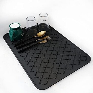 AMOAMI Dish Drying Mats for Kitchen Counter,Eco friendly,Heat Resistant Mat 12" x 16".