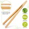 laboos Reusable Classic Bamboo Toast Tongs - Wood Cooking Tong,Ideal for Toaster,Fruits, BreadPickles, Kitchen Utensil For Cheese Bacon Muffin Fruits Bread - 8" LongSet of 2.