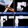 Honoson 12 Pieces 6 Pins LED Strip Connectors Set L Shape LED Strip Light Connectors 12 mm Solderless Connector for 6 Pin LED Strip.