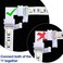 Honoson 12 Pieces 6 Pins LED Strip Connectors Set L Shape LED Strip Light Connectors 12 mm Solderless Connector for 6 Pin LED Strip.