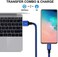 etguuds [16ft/5m] Extra Long USB C Cable, USB-A 2. 0 to USB Type C Cable Fast Charging Nylon Braided Charger Cord for USB-C PhoneTablet, Blue.
