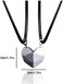 LEGENSTAR Two Souls One Heart Pendant Necklaces for Couple,Wishing Stone Creative Magnet Couples Necklace, Metal, not known.