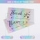 FZR Legend 120Pcs Thank You Cards Small Business, Mini 6 Styles Thank You for Supporting Cards Notes Shopping Holographic Thanks Greeting Cards for Retail Store Owner Goods Customer 2x3. 5 Inch.