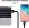 etguuds [ 16ft/5m Extra Long USB C Cable, USB-A 2. 0 to Type C Cable Fast Charger Nylon Braided Cord Compatible with Samsung Galaxy Note, LG, Moto, Google, Switch, Camera and Other USB-C Device.