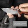 CIVIVI Odium Small Damascus Folding Knife &ndash;2. 65" Flipper Pocket knife for EDC Camping, Cuibourtia Wood Handle, Ball Bearings Pivot, Reversible Deep Carry Clip C2010DS-1.